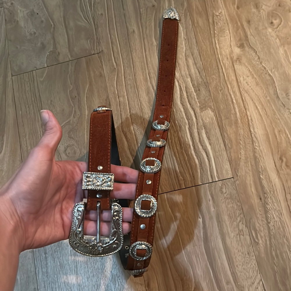 Leather belt